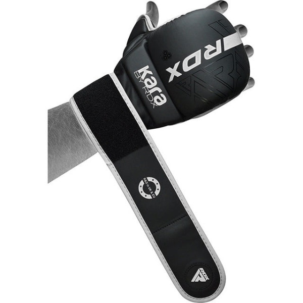 Рукавиці для ММА (Греплінгові рукавички) RDX F6 KARA Matte White Plus S/M