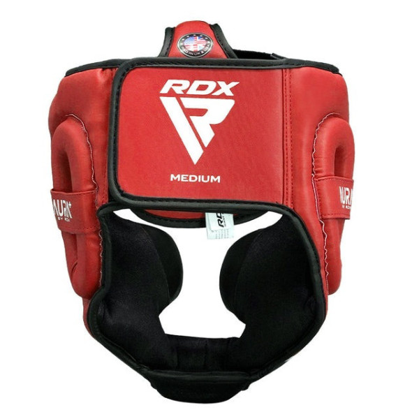 Боксерський шолом RDX AURA PLUS T-17 Red/Black XL