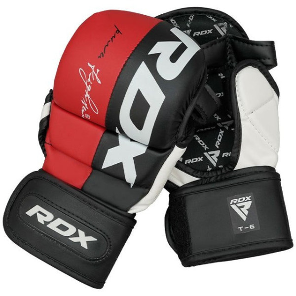 Рукавиці для ММА (Греплінгові рукавички) RDX T6 Plus Rex Red L