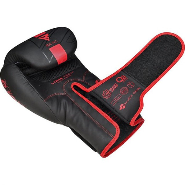 Боксерські рукавиці RDX F6 Kara Matte Red 16 унцій