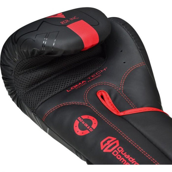 Боксерські рукавиці RDX F6 Kara Matte Red 16 унцій