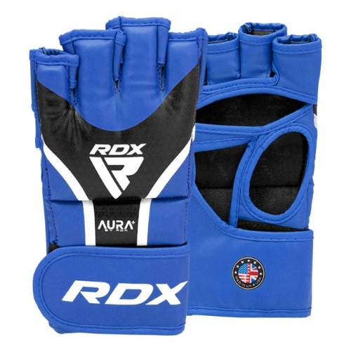 Рукавиці для ММА RDX AURA PLUS T-17 Blue/Black S
