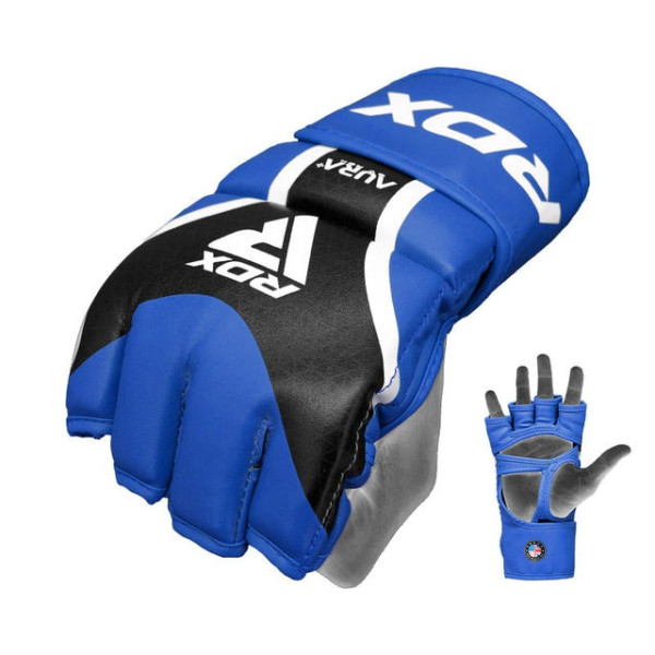 Рукавиці для ММА RDX AURA PLUS T-17 Blue/Black M