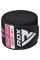 Бинти на коліна RDX GYM KNEE WRAP R11 BLACK/PINK
