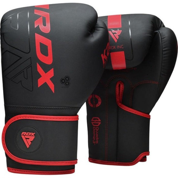 Боксерські рукавиці RDX F6 Kara Matte Red 8 унцій