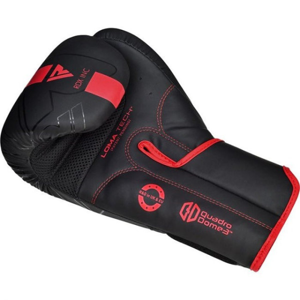 Боксерські рукавиці RDX F6 Kara Matte Red 8 унцій