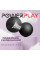 Масажний силіконовий подвійний м'яч PowerPlay PP-4355 Silicone Lacrosse Peanut Ball (6.3*12.6см.) Чорний