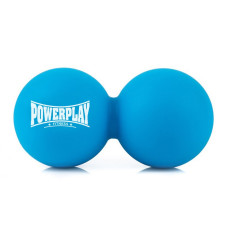 Масажний подвійний м'яч PowerPlay PP-4355_Blue силіконовий синій
