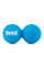 Масажний силіконовий подвійний м'яч PowerPlay PP-4355 Silicone Lacrosse Peanut Ball (6.3*12.6см.) Синій