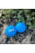 Масажний силіконовий подвійний м'яч PowerPlay PP-4355 Silicone Lacrosse Peanut Ball (6.3*12.6см.) Синій