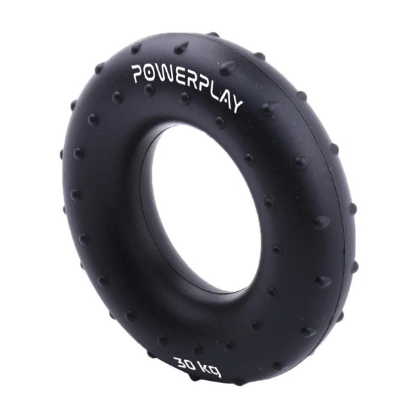 Еспандер кистьовий силіконовий PowerPlay PP-4338 Hand Grip Hard 30 кг. Чорний