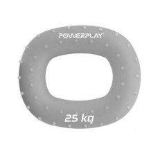 Еспандер кистьовий силіконовий PowerPlay PP_4337_Grey_25kg 25 кг сірий