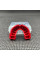 Капа OPRO Silver доросла (вік 11+) Black/Red (art.102502001)