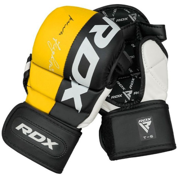Рукавиці для ММА (Греплінгові рукавички) RDX T6 Plus Rex Yellow XL