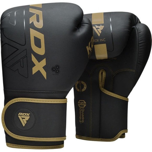 Боксерські рукавиці RDX F6 Kara Matte Golden 8 унцій