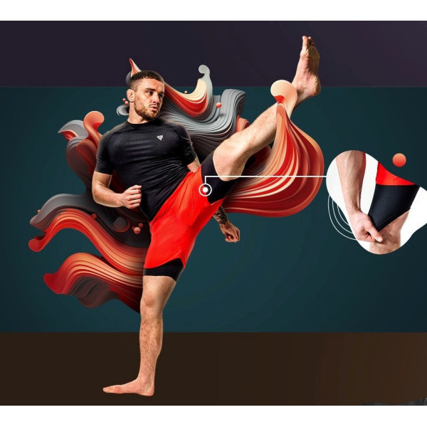 Компресійні шорти для RDX MMA T16 2-в-1 RED/BLACK-L