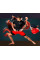 Компресійні шорти для RDX MMA T16 2-в-1 RED/BLACK-L