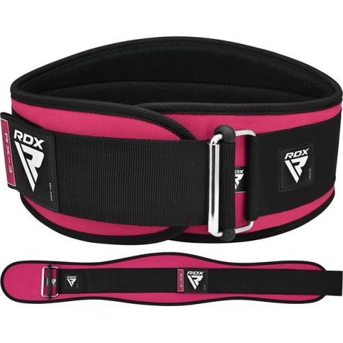 Пояс для важкої атлетики RDX RX3 EVA Curve неопреновий SHARP PINK-XS