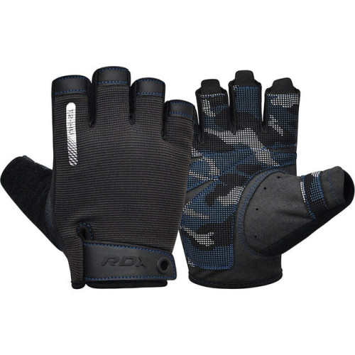 Рукавички для фітнесу RDX T2 Half Blue XL
