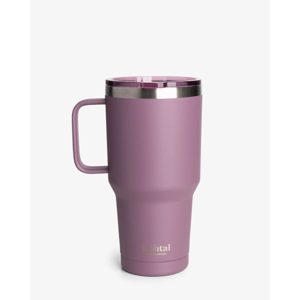 Термостакан (ізольована чашка) Bohtal з ручкою з нержавіючої сталі Tumbler Plum 900 ml