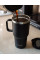 Термостакан (ізольована чашка) Bohtal з ручкою з нержавіючої сталі Tumbler Black 900 ml