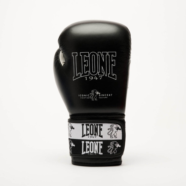 Боксерські рукавиці Leone GN208 ICONIC Black 14 унцій (бинти 4 м. в комплекті)