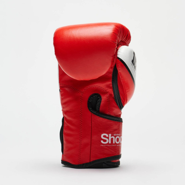Боксерські рукавиці Leone GN047 SHOCK Red 12 унцій (бинти 4 м. в комплекті)