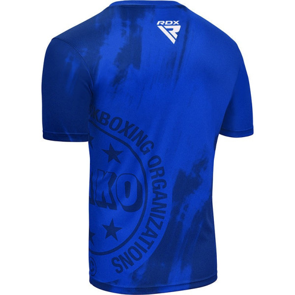 Спортивна футболка RDX WAKO T1 з короткими рукавами Blue L