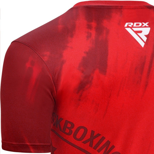 Спортивна футболка RDX WAKO T1 з короткими рукавами Red S