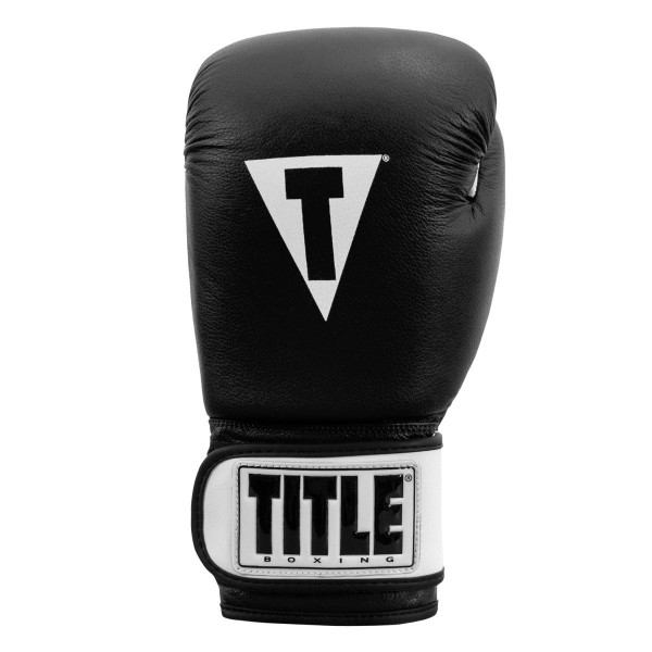 Боксерські рукавиці TITLE Premier Leather Black/White L 14 oz.