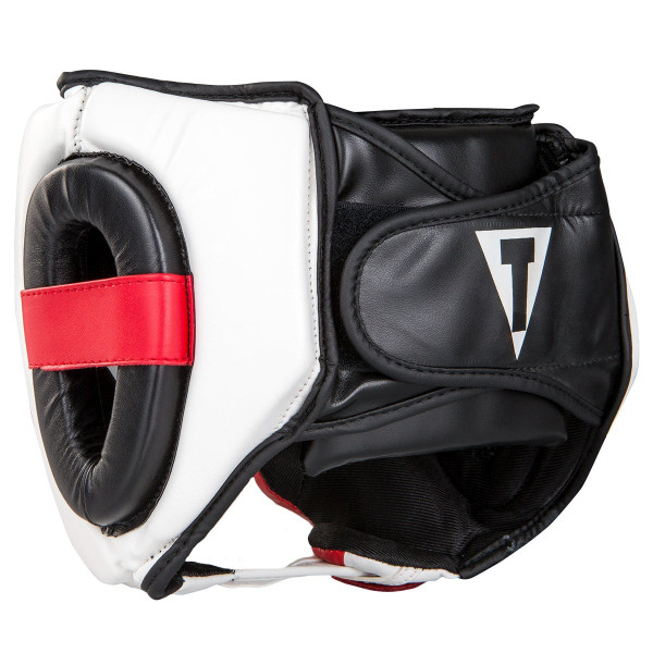 Боксерський шолом TITLE MMA Command Black/White/Red M (капа в комплекті)