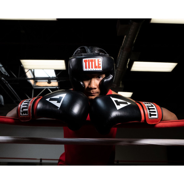 Боксерський шолом TITLE Classic Full Coverage Training Headgear 2.0 Black M (капа в комплекті)