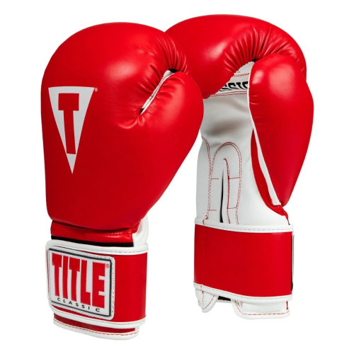 Боксерські рукавиці TITLE Classic Pro Style 3.0 Red/White 14 oz