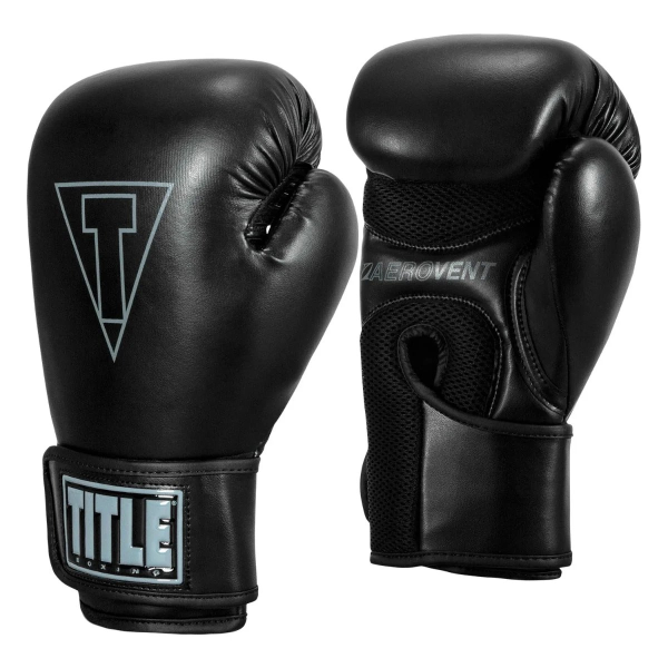 Боксерські рукавиці TITLE Boxing Vegan Gloves Black 14 oz.