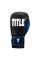 Боксерські рукавиці TITLE Boxing Dynamic Strike Black/Blue 16 oz (бинти 4м. у комплекті)