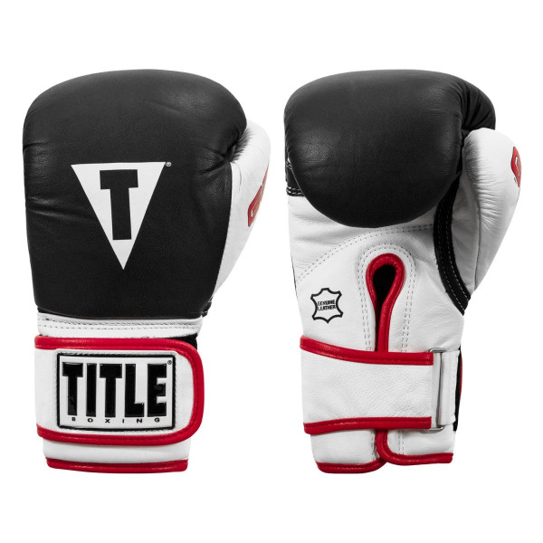 Боксерські рукавиці TITLE Boxing Gel World Black XL 16oz (бинти 4м. в комплекті)