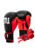 Боксерські рукавиці TITLE Boxing Dynamic Strike Black/Red 12 oz (бинти 4м. в комплекті)