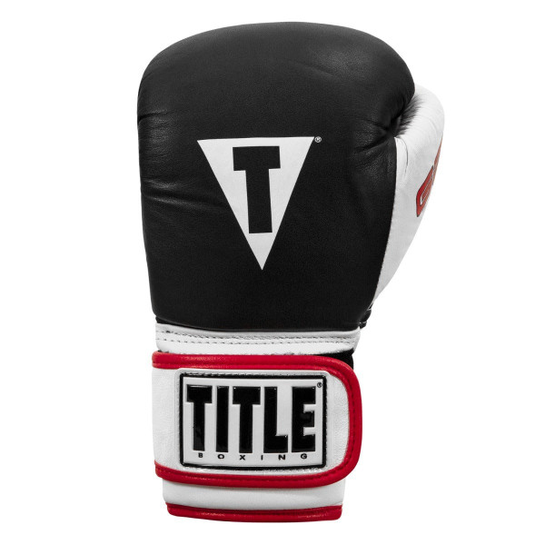 Боксерські рукавиці TITLE Boxing Gel World Black L 14oz (бинти 4м. в комплекті)