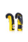 Боксерські рукавиці Fairtex BGV9 Mexican Blue/Yellow 10 унцій (бинти в комплекті)