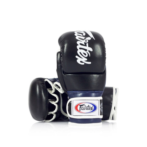Рукавиці греплінгові для ММА Fairtex FGV18 Black/Blue XL