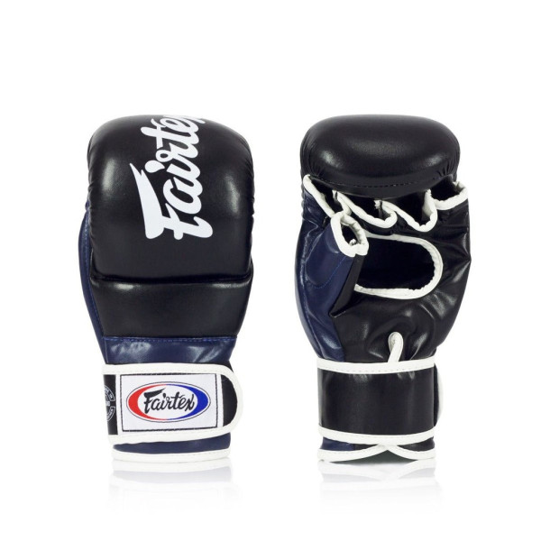 Рукавиці греплінгові для ММА Fairtex FGV18 Black/Blue XL