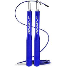 Скакалка швидкісна PowerPlay 4207 Elite Jump Rope алюмінієва синя