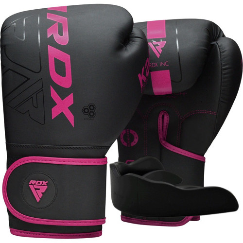 Боксерські рукавиці RDX F6 MATTE PINK-10OZ (капа в комплекті)