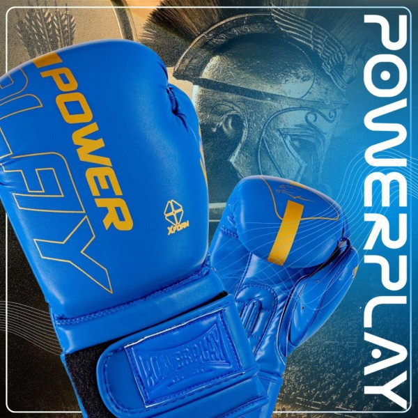 Боксерські рукавиці PowerPlay 3089 Alpha Сині 16 унцій