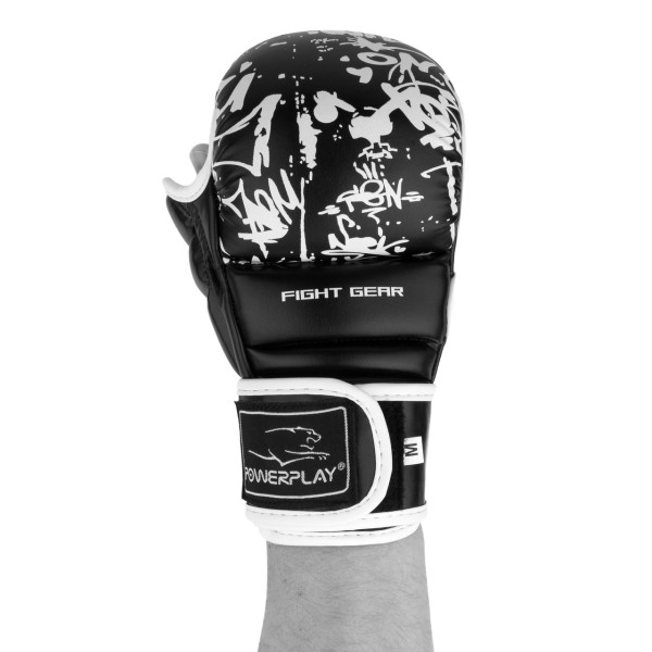 Рукавички для Karate PowerPlay 3092KRT Чорні-Білі XL