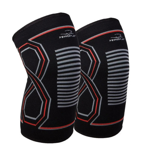 Наколінники спортивні PowerPlay PP-4099 Knee SupportЧорно/Червоні L/XL (пара)