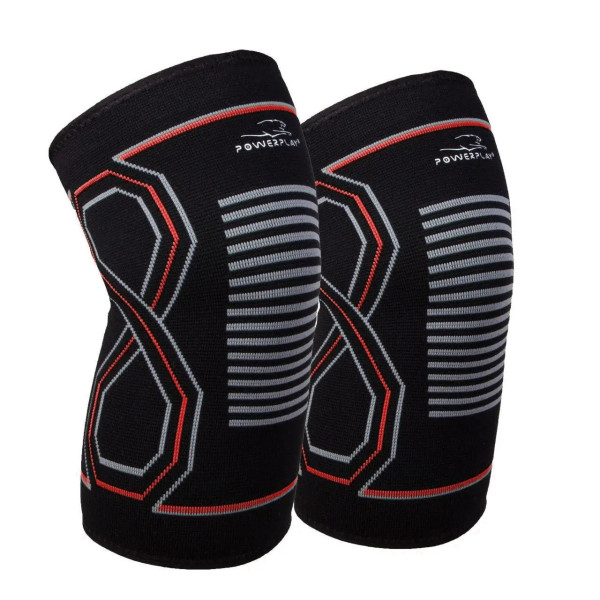 Наколінники спортивні PowerPlay PP-4099 Knee SupportЧорно/Червоні L/XL (пара)