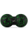 Масажний м'яч подвійний PowerPlay PP-4353 Epp foam peanut ball (d12*24cm.) Чорно/Зелений