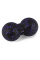 Масажний м'яч подвійний PowerPlay PP-4352 Epp foam peanut ball (d8*16cm.) Чорно/Фіолетовий