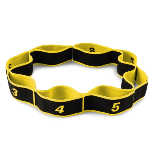 Еспандер з петлями для розтяжки PowerPlay PP_4311 Fitness Band Жовта (88*4см.)
